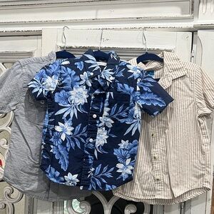 Blue Floral Kids Shirt